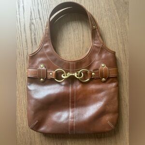 Brown Leather Coach Bag